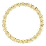 14K Yellow Rope Band