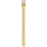14K Yellow Gold 1/6 CTW Lab-Grown Diamond Stackable Ring