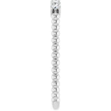 14K White Gold 1/6 CTW Natural Diamond Stackable Ring