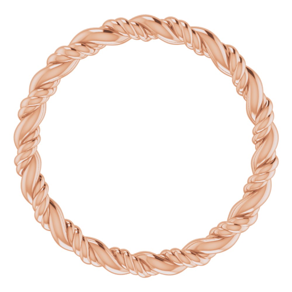 14K Rose Rope Band