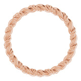 14K Rose Rope Band
