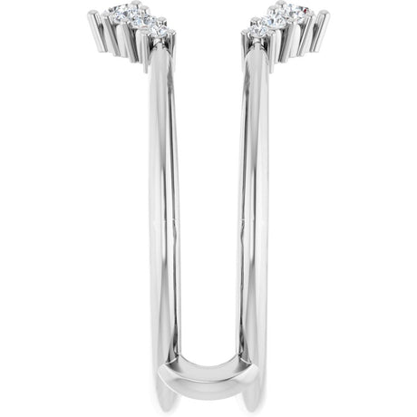 14K White Gold 1/4 CTW Lab-Grown Diamond Ring Guard