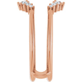 14K Rose Gold 1/4 CTW Natural Diamond Ring Guard