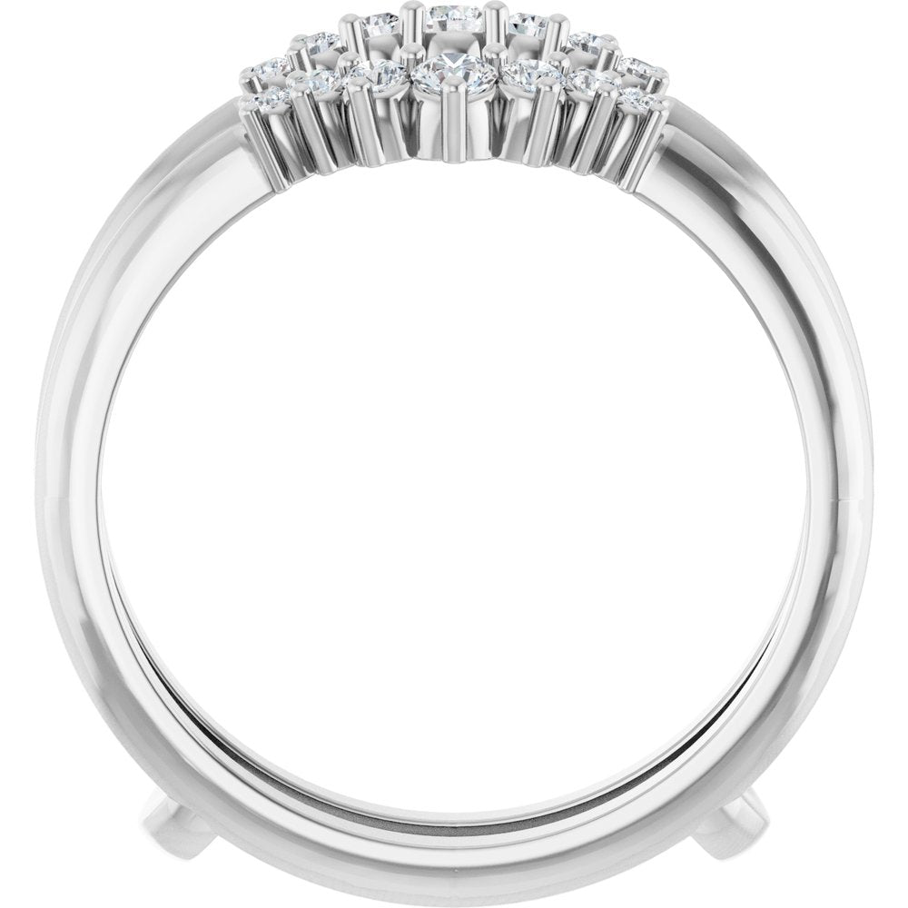 14K White Gold 1/4 CTW Lab-Grown Diamond Ring Guard