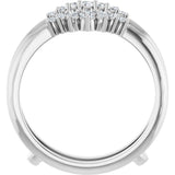 14K White Gold 1/4 CTW Lab-Grown Diamond Ring Guard