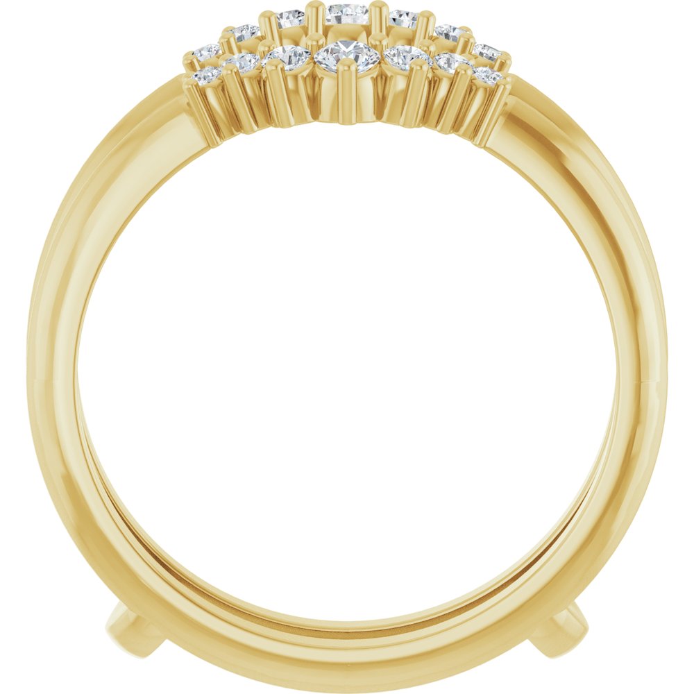 14K Yellow Gold 1/4 CTW Lab-Grown Diamond Ring Guard