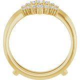 14K Yellow Gold 1/4 CTW Lab-Grown Diamond Ring Guard