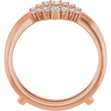 14K Rose Gold 1/4 CTW Natural Diamond Ring Guard