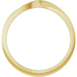 14K Yellow Gold 3 mm Stackable Twisted Ring