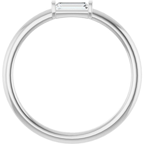 Platinum 1/8 CTW  Natural Diamond Stackable Ring