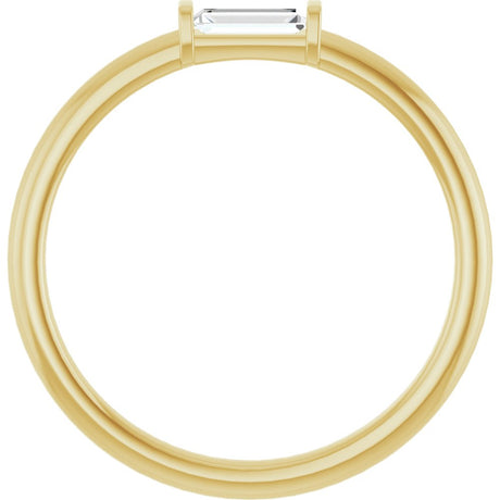 14K Yellow Gold 1/10 CTW Lab-Grown Diamond Stackable Ring