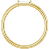 14K Yellow Gold 1/6 CTW  Natural Diamond Stackable Ring