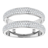 14K White 1/2 CTW Natural Diamond Ring Guard