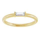 14K Yellow 1/6 CTW Lab-Grown Diamond Stackable Ring