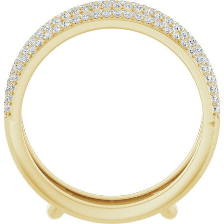 14K Yellow 1/2 CTW Natural Diamond Ring Guard