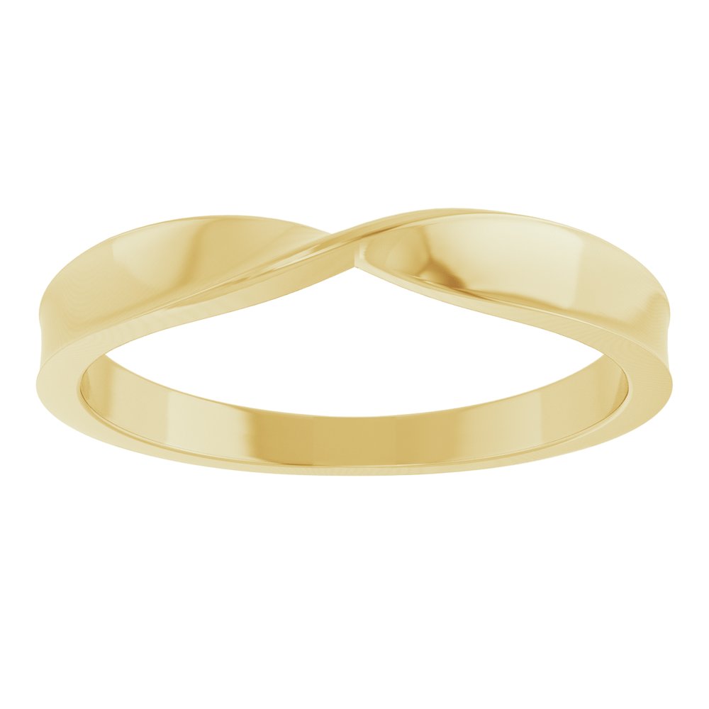 10K Yellow Gold 3 mm Stackable Twisted Ring
