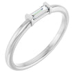 14K White 1/10 CTW Lab-Grown Diamond Stackable Ring