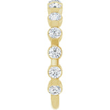 14K Yellow 3/4 CTW Natural Diamond Anniversary Band