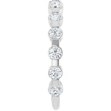 14K White 1/2 CTW Lab-Grown Diamond Anniversary Band