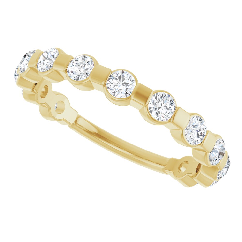 14K Yellow 1/2 CTW Lab-Grown Diamond Anniversary Band