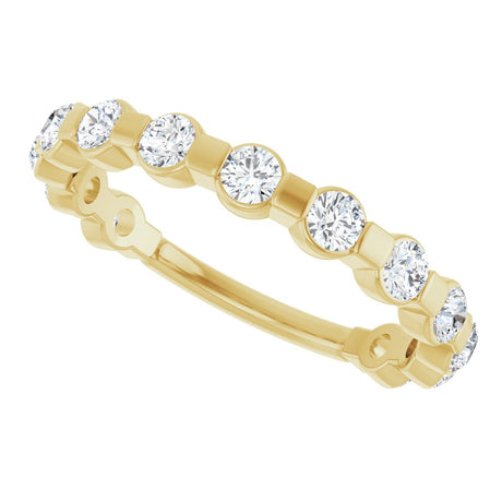 14K Yellow Gold 1/2 CTW Lab-Grown Diamond Anniversary Band
