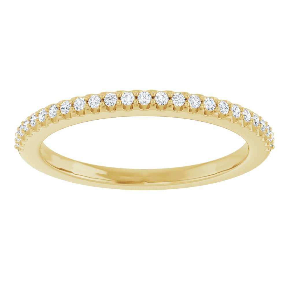 14K Yellow Gold 1/8 CTW Natural Diamond Anniversary Band