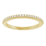 14K Yellow Gold 1/8 CTW Natural Diamond Anniversary Band
