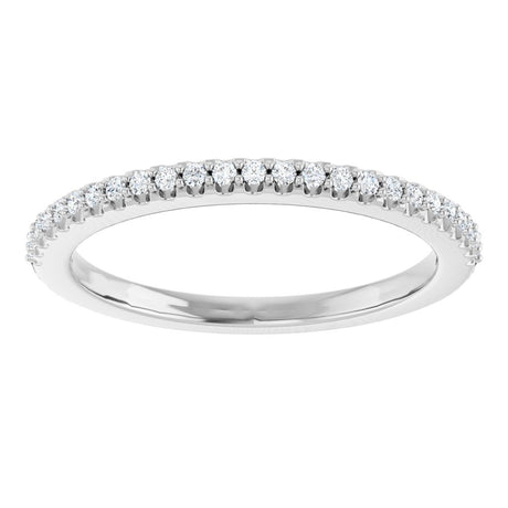 Platinum 1/6 CTW Lab-Grown Diamond Anniversary Band