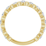 14K Yellow Gold 1/2 CTW Lab-Grown Diamond Anniversary Band
