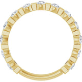 14K Yellow 1/2 CTW Natural Diamond Anniversary Band