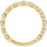 14K Yellow Gold 1/2 CTW Lab-Grown Diamond Anniversary Band