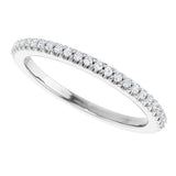 14K White Gold 1/6 CTW Lab-Grown Diamond Anniversary Band