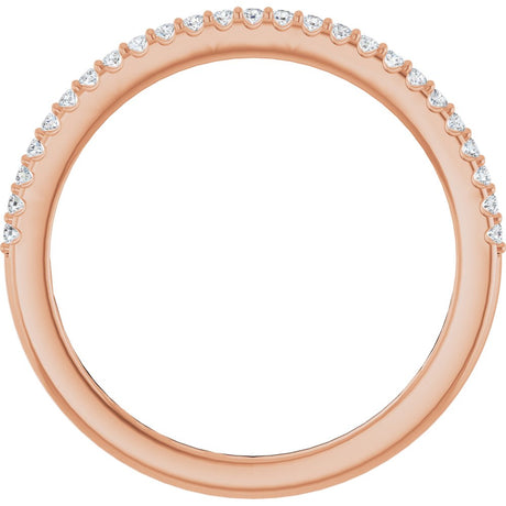 14K Rose Gold 1/6 CTW Lab-Grown Diamond Anniversary Band