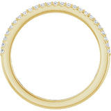 14K Yellow Gold 1/8 CTW Natural Diamond Anniversary Band