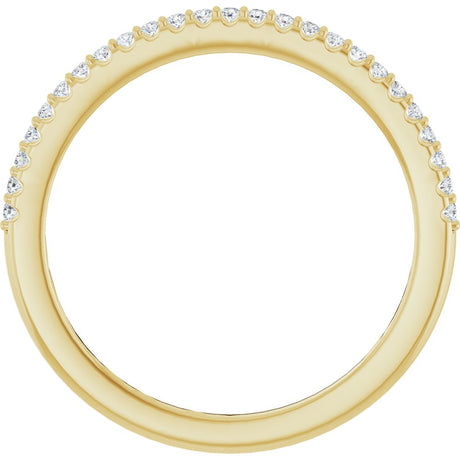 14K Yellow Gold 1/8 CTW Natural Diamond Anniversary Band