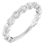 14K White 1/2 CTW Lab-Grown Diamond Anniversary Band