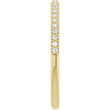 14K Yellow Gold 1/8 CTW Natural Diamond Anniversary Band