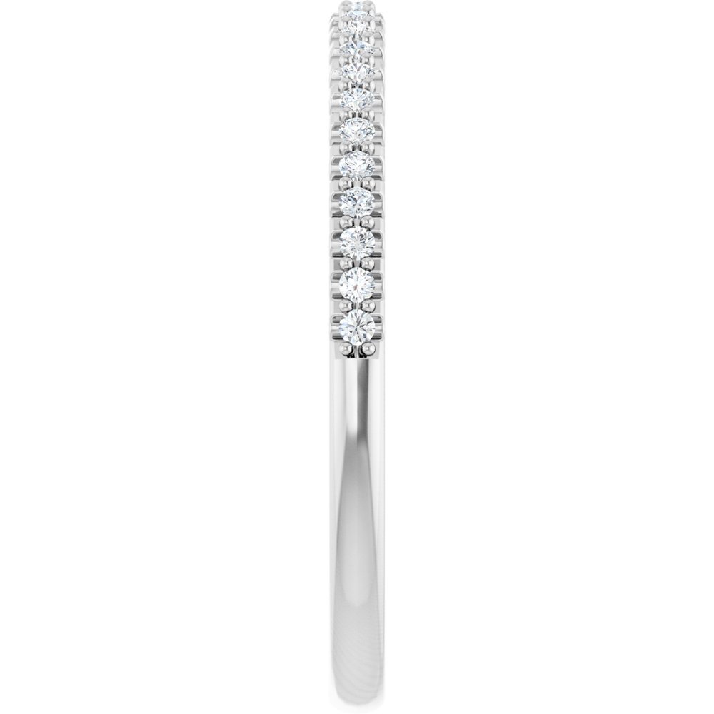 14K White Gold 1/8 CTW Natural Diamond Anniversary Band