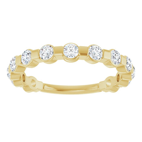 14K Yellow 1/2 CTW Natural Diamond Anniversary Band