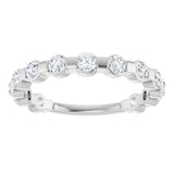 14K White 1/2 CTW Lab-Grown Diamond Anniversary Band