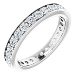 Platinum 9/10 CTW Natural Diamond Eternity Band