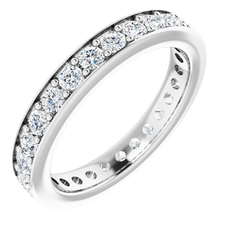 14K White 7/8 CTW Lab-Grown Diamond  Eternity Band