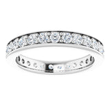 Platinum 9/10 CTW Natural Diamond Eternity Band