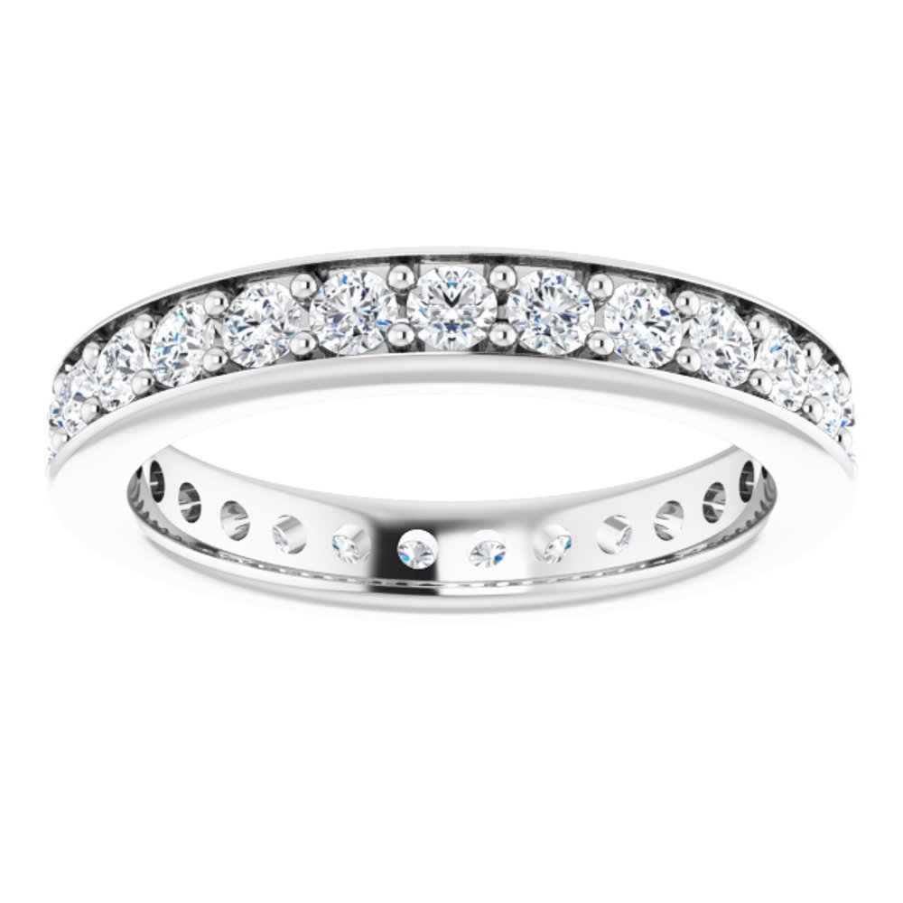 14K White 7/8 CTW Lab-Grown Diamond  Eternity Band