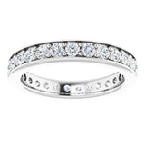 14K White 7/8 CTW Lab-Grown Diamond  Eternity Band