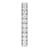 14K White 7/8 CTW Lab-Grown Diamond  Eternity Band