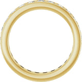 14K Yellow 1 3/8 CTW Lab-Grown Diamond  Eternity Band