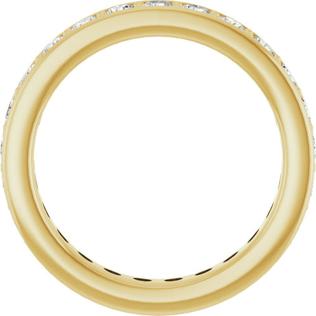 14K Yellow 1 3/8 CTW Lab-Grown Diamond  Eternity Band