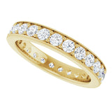 14K Yellow 1 3/8 CTW Lab-Grown Diamond  Eternity Band