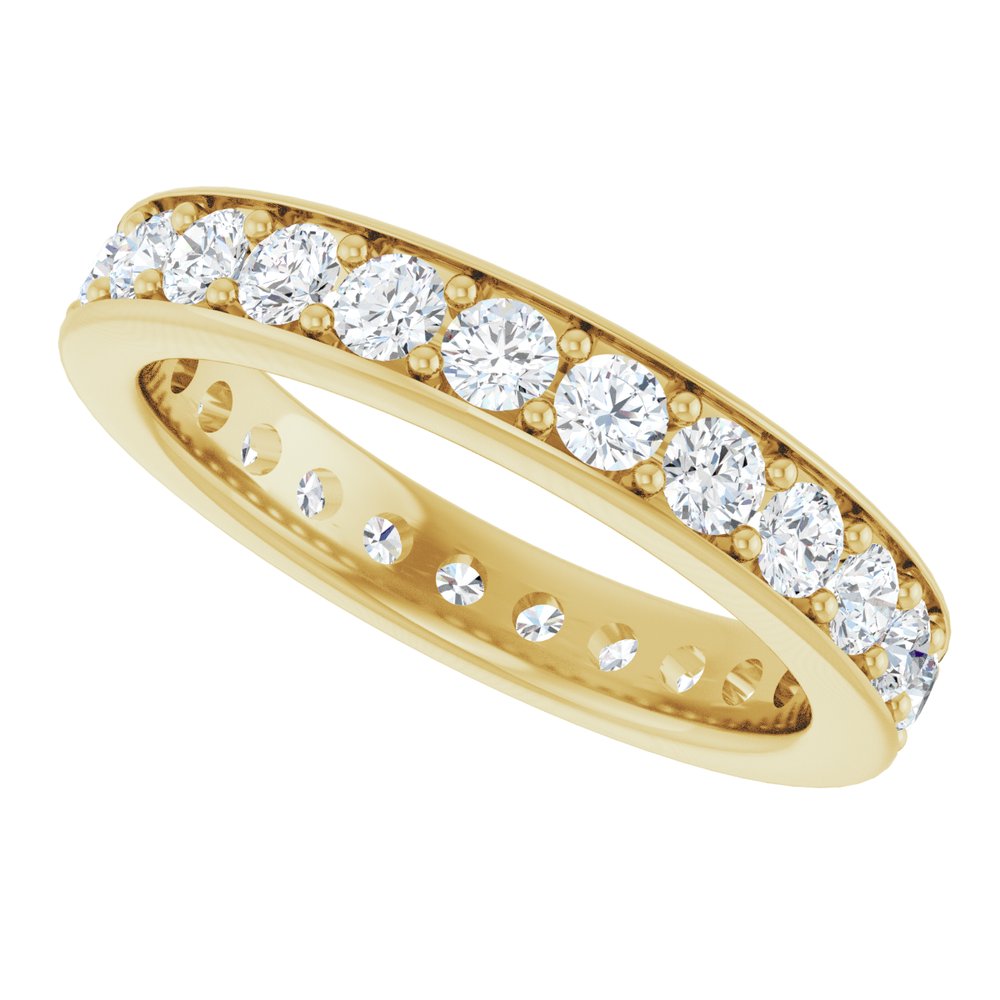 14K Yellow 1 1/2 CTW Lab-Grown Diamond  Eternity Band